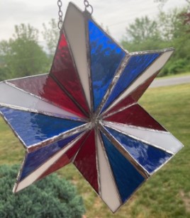 Red white and blue spinner